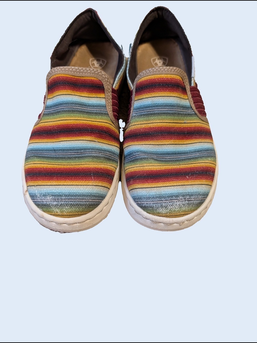 Ariat Women's Colorful Stripe Slip-On Shoes - Picture 3 of 8